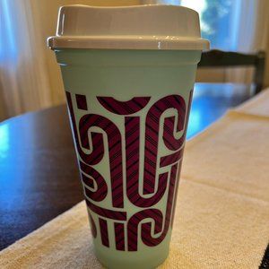 Mint//Purple Starbucks Holiday CANDY CANES Color-Changing Hot Cup, 16 oz